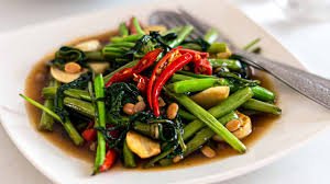 Pad Pak Boong (Thai Stir-Fried Morning Glory) | Foodaciously