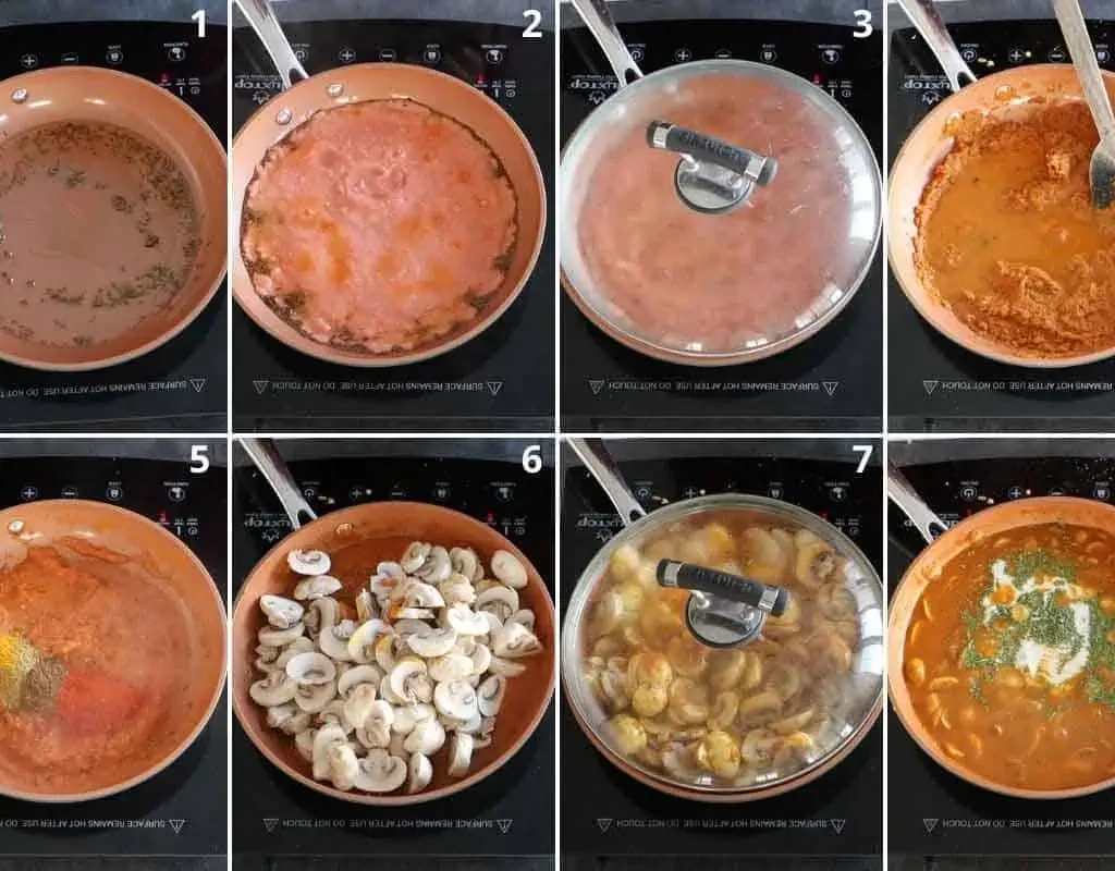 Mushroom masala 5 Saagar Restaurant