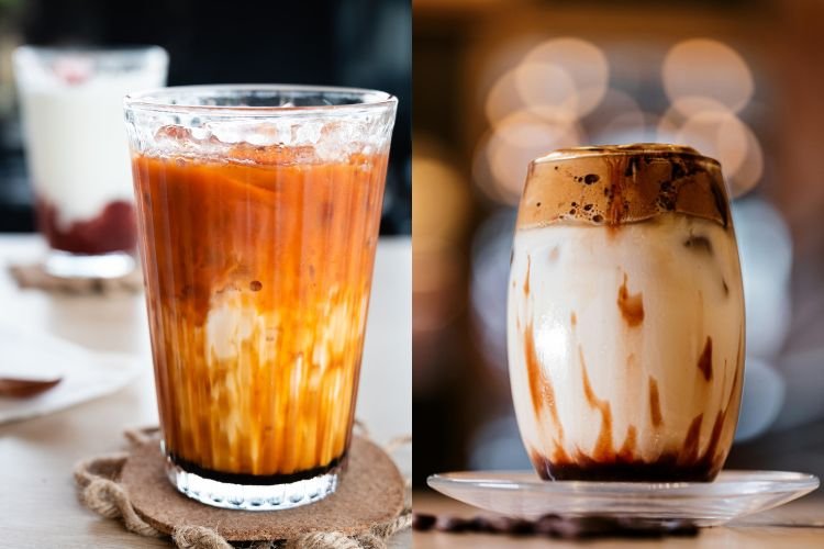 Thai Iced Tea Caffeine vs Iced Coffee Saagar Restaurant